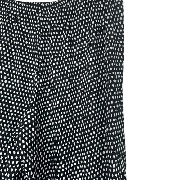 Zac & Rachel Womens Black & White Polka Dot Flowy Wide Legs Pant SZ XL Polyester - Picture 2 of 12